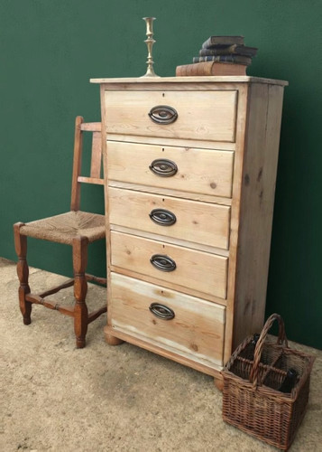 Tall rustic pine chest - rustic, of