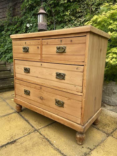 Victorian stripped pine - stripped, chest