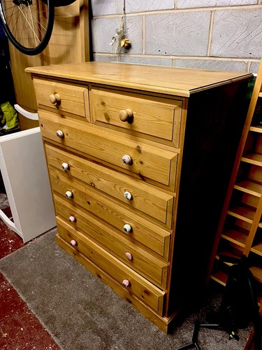 Solid pine chest - 7, drawers