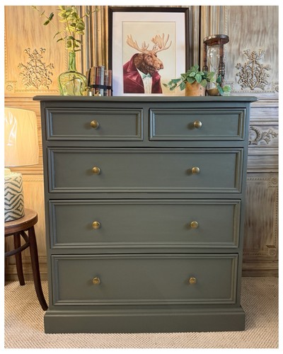 Handsome painted pine chest - chest, of