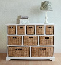 White Chest of Drawers Basket