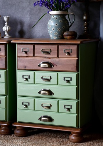 Pine apothecary style bedside - pine,