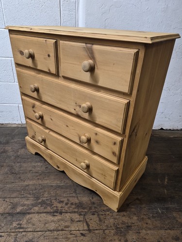 Over pine chest of drawers - chest,